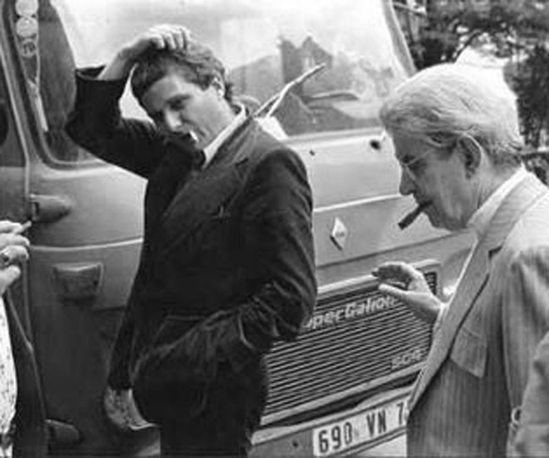 Lacan and friend with van